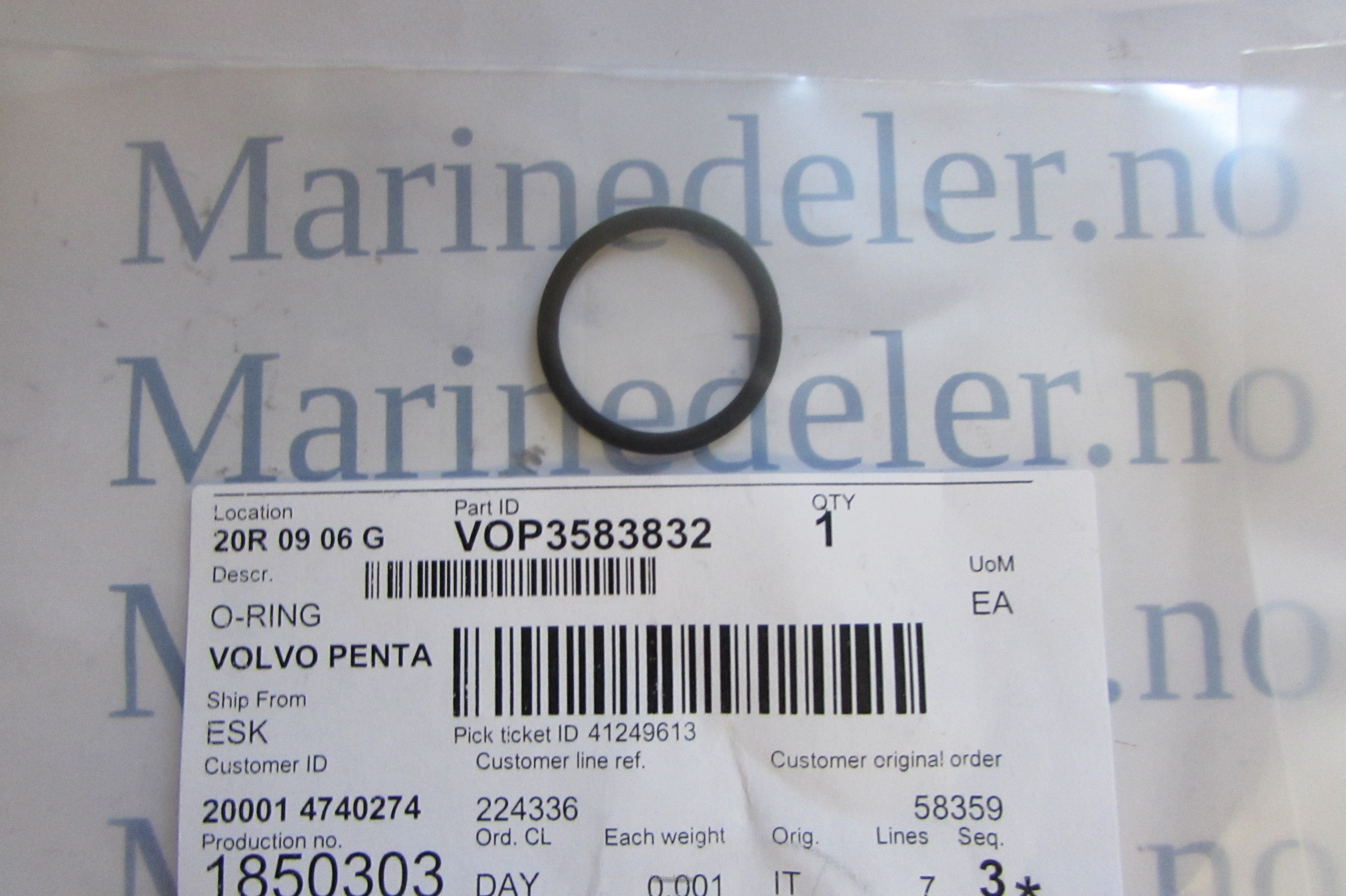 (bilde for) O-RING 3583832