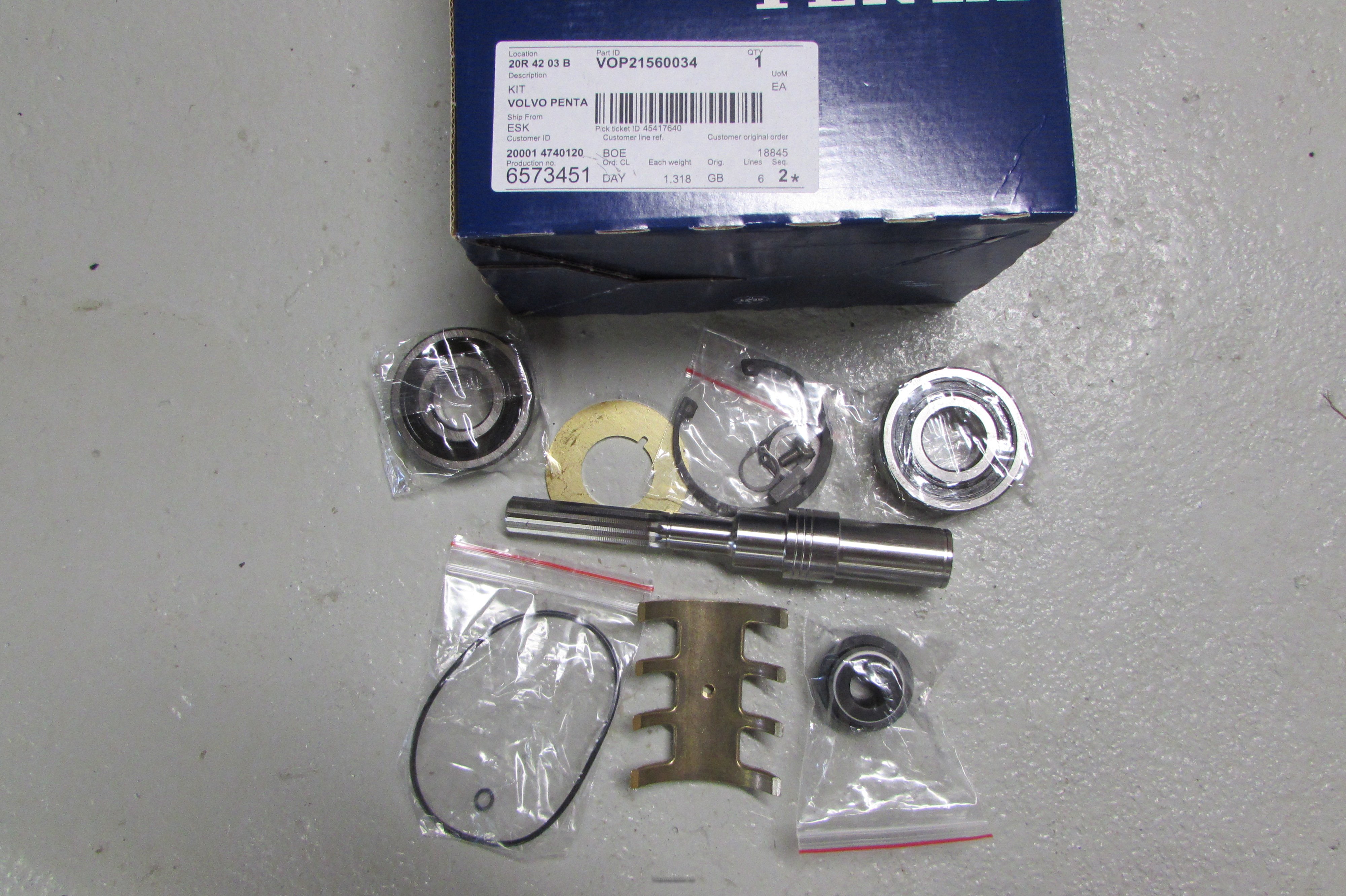 (bilde for) Rep sats sjøvannspumpe 21560034