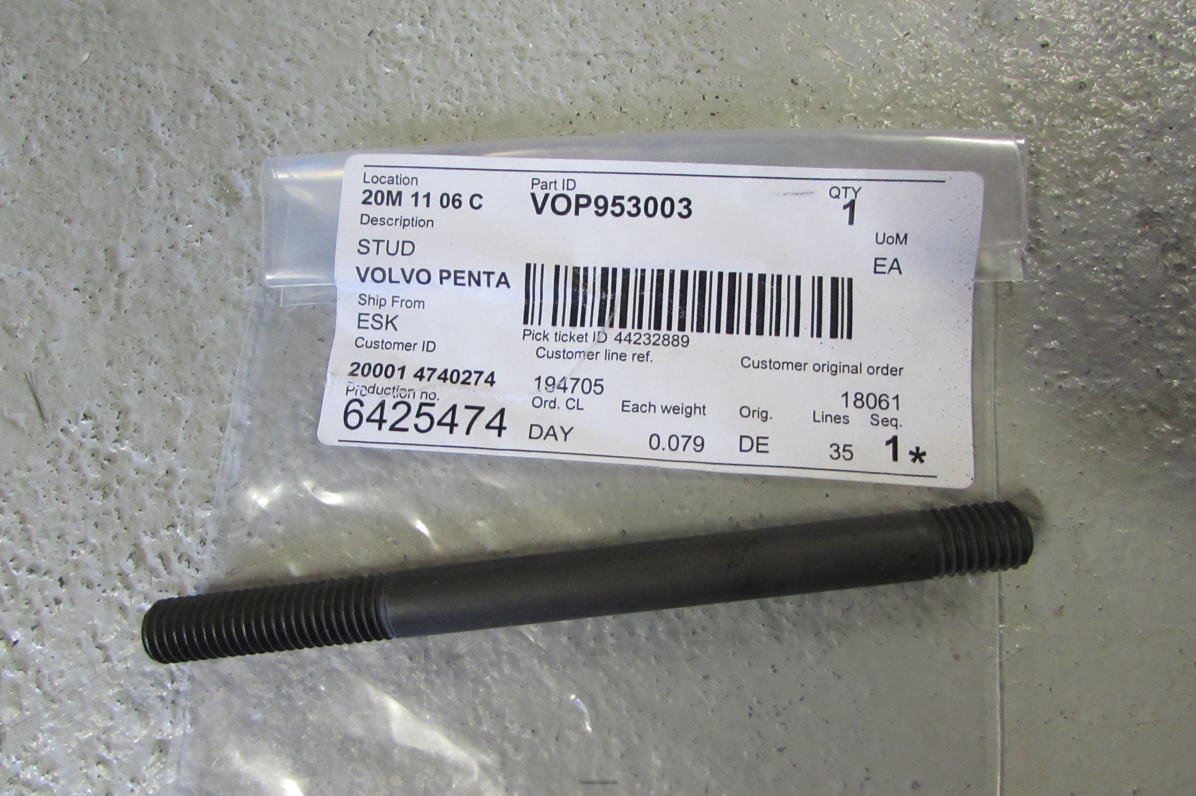 (bilde for) PINNSKRUV 953003