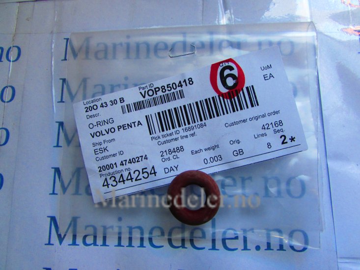 (bilde for) O-RING 850418