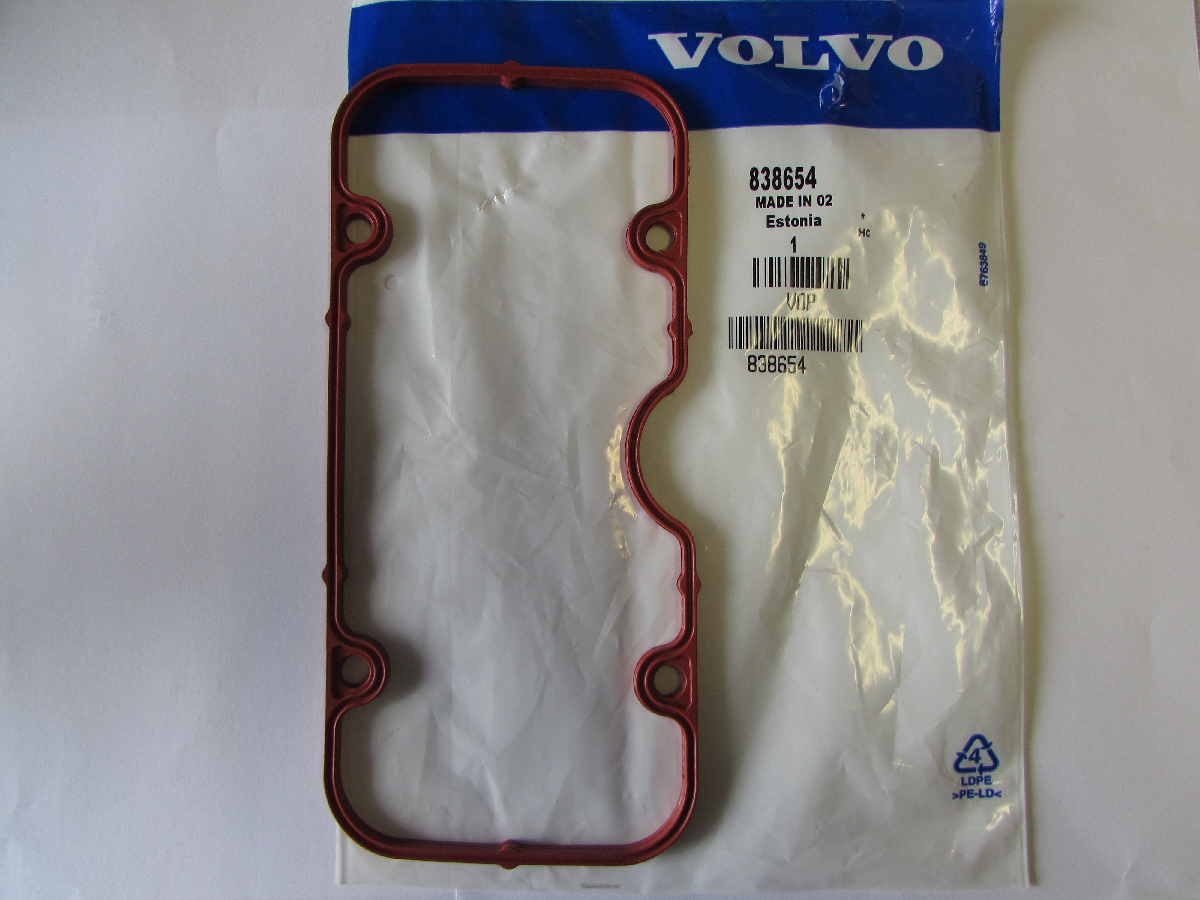 (bilde for) Ventildekselpakning øvre 838654 31,32,41,42,43 motorer