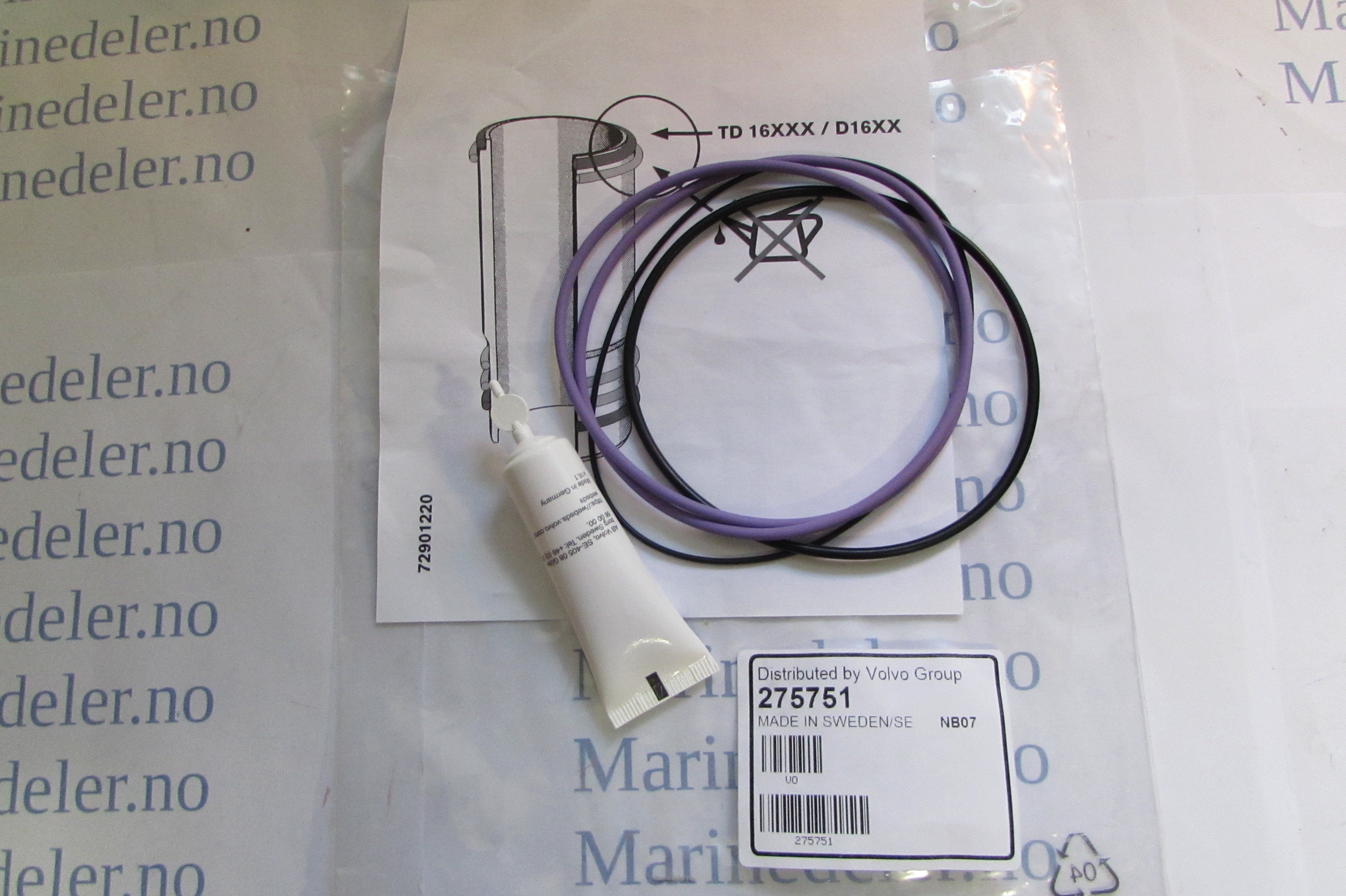 (bilde for) Tetningsringer original 275751 for sylinderforinger