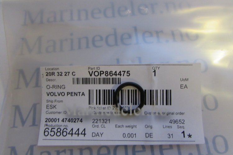 (bilde for) O-RING 864475