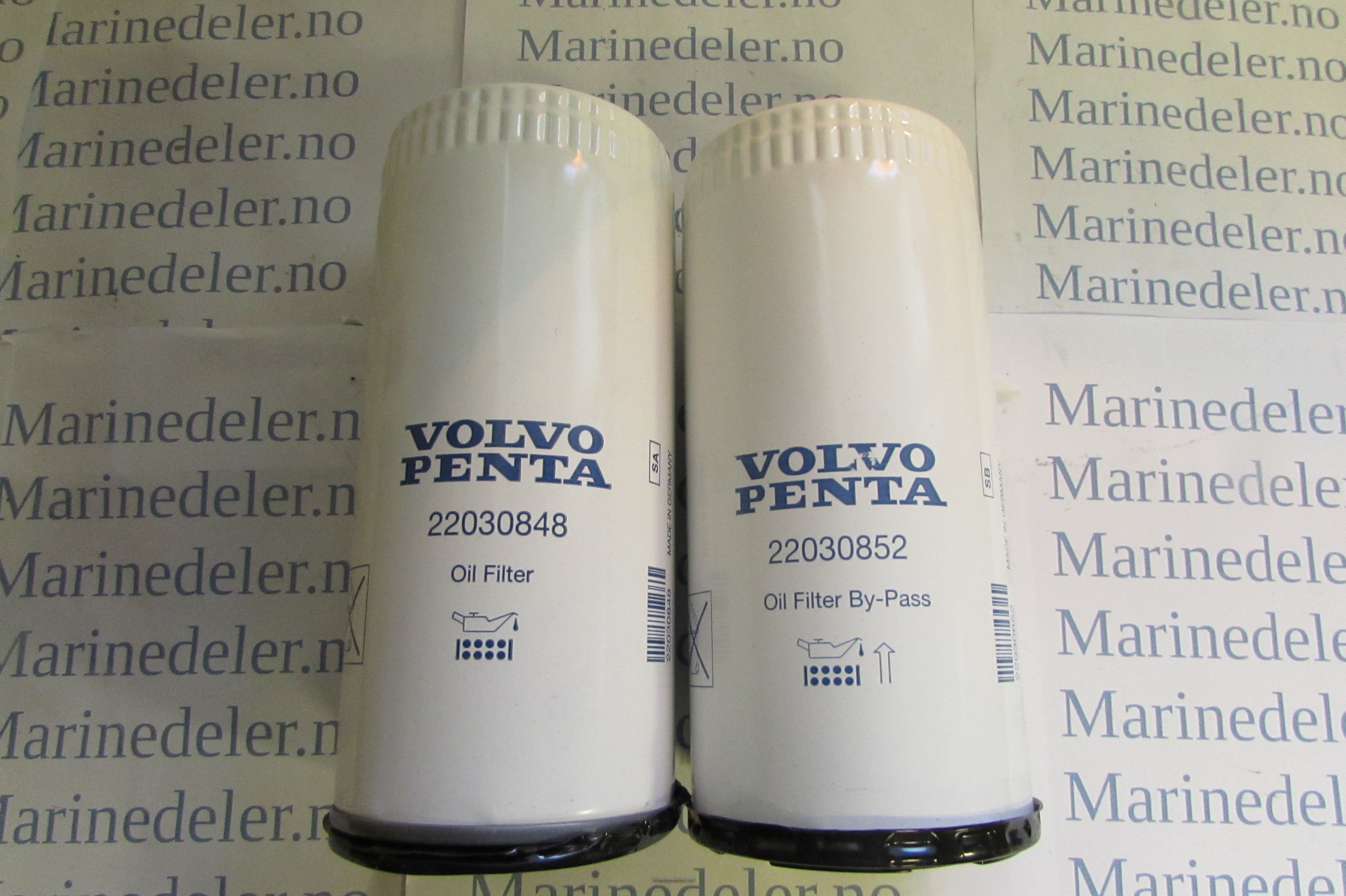 (bilde for) Oljefiltersett D4/D6 22030852 og 22030848
