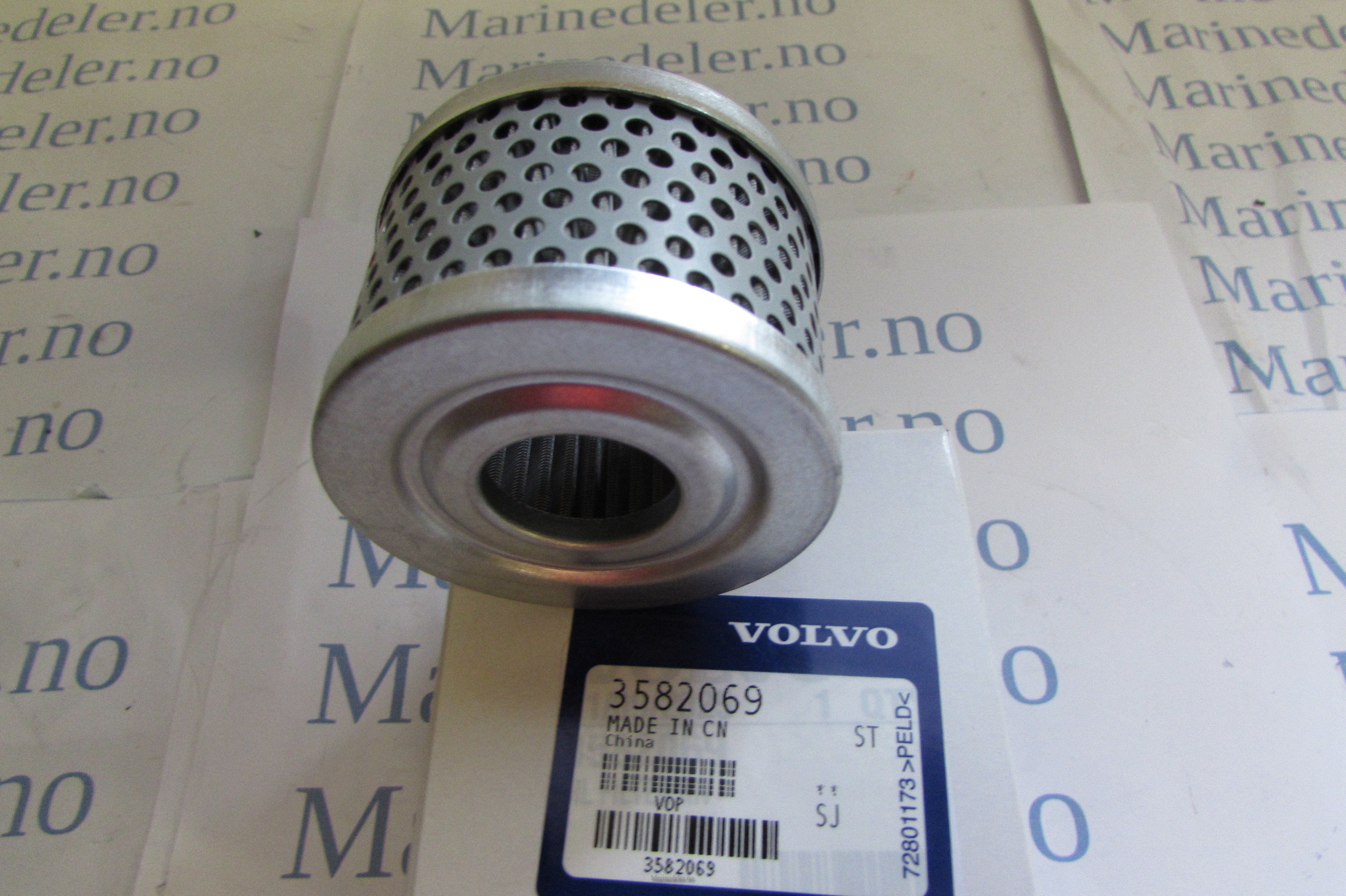 (bilde for) Oljefilter giroljefilter Volvo Penta 3582069 for Hs 45/63/80 girkasser