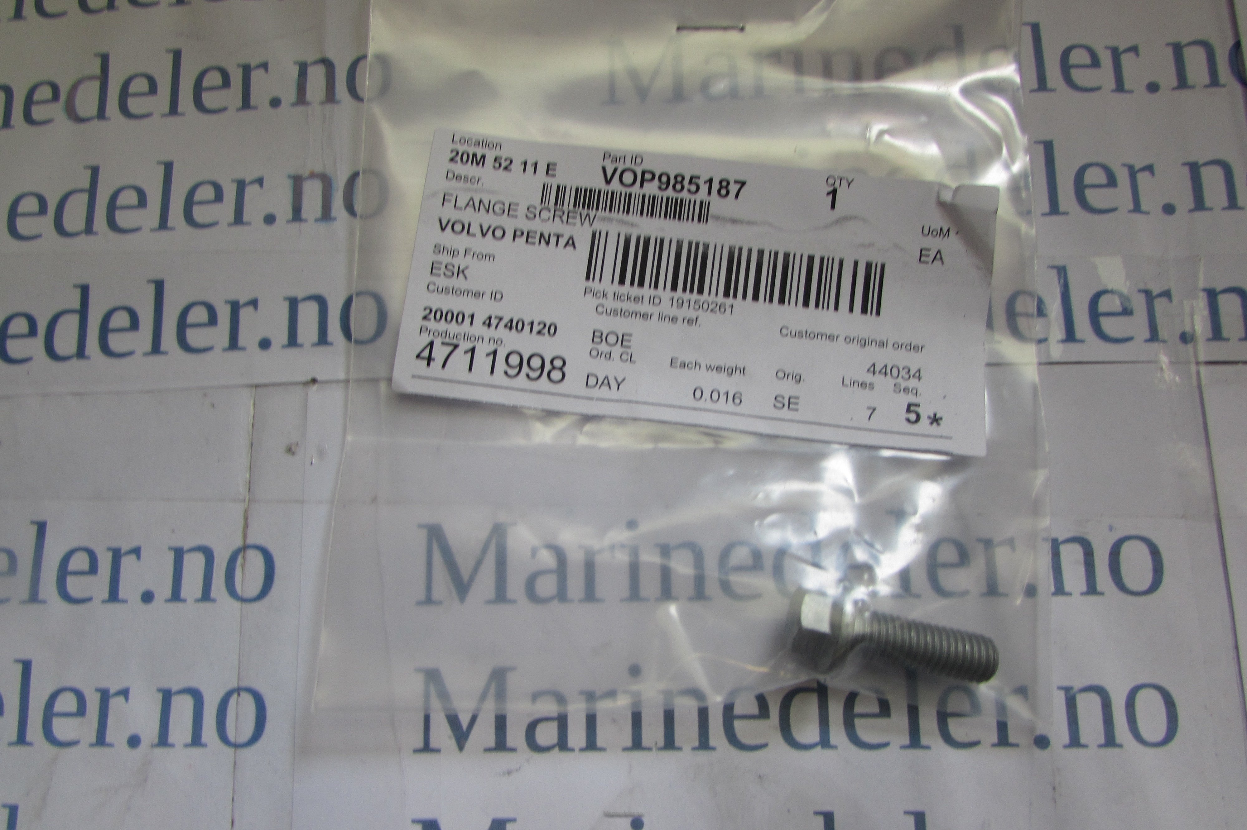 (bilde for) z FLÄNSSKRUV 985187