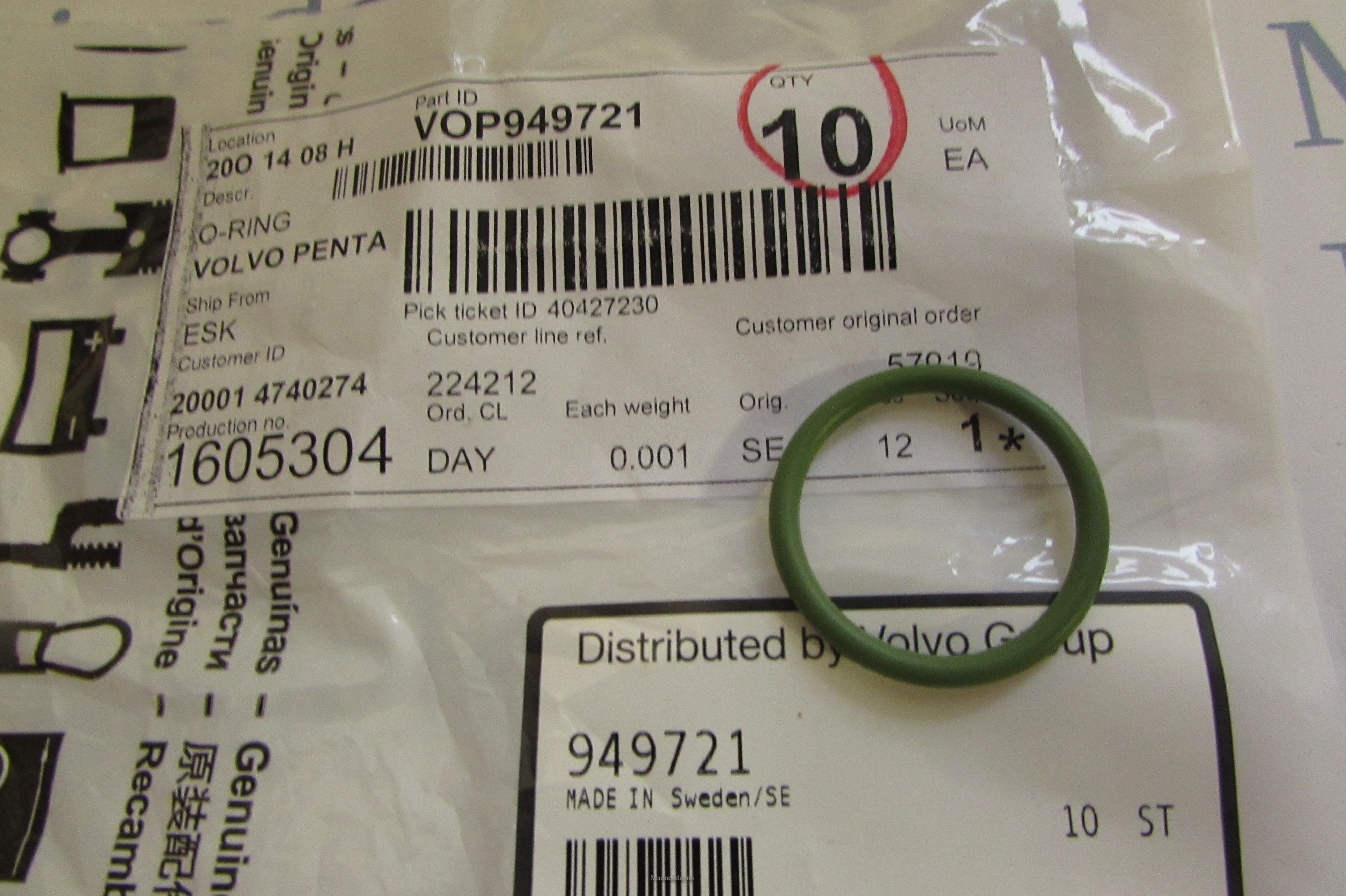 (bilde for) O-RING 949721