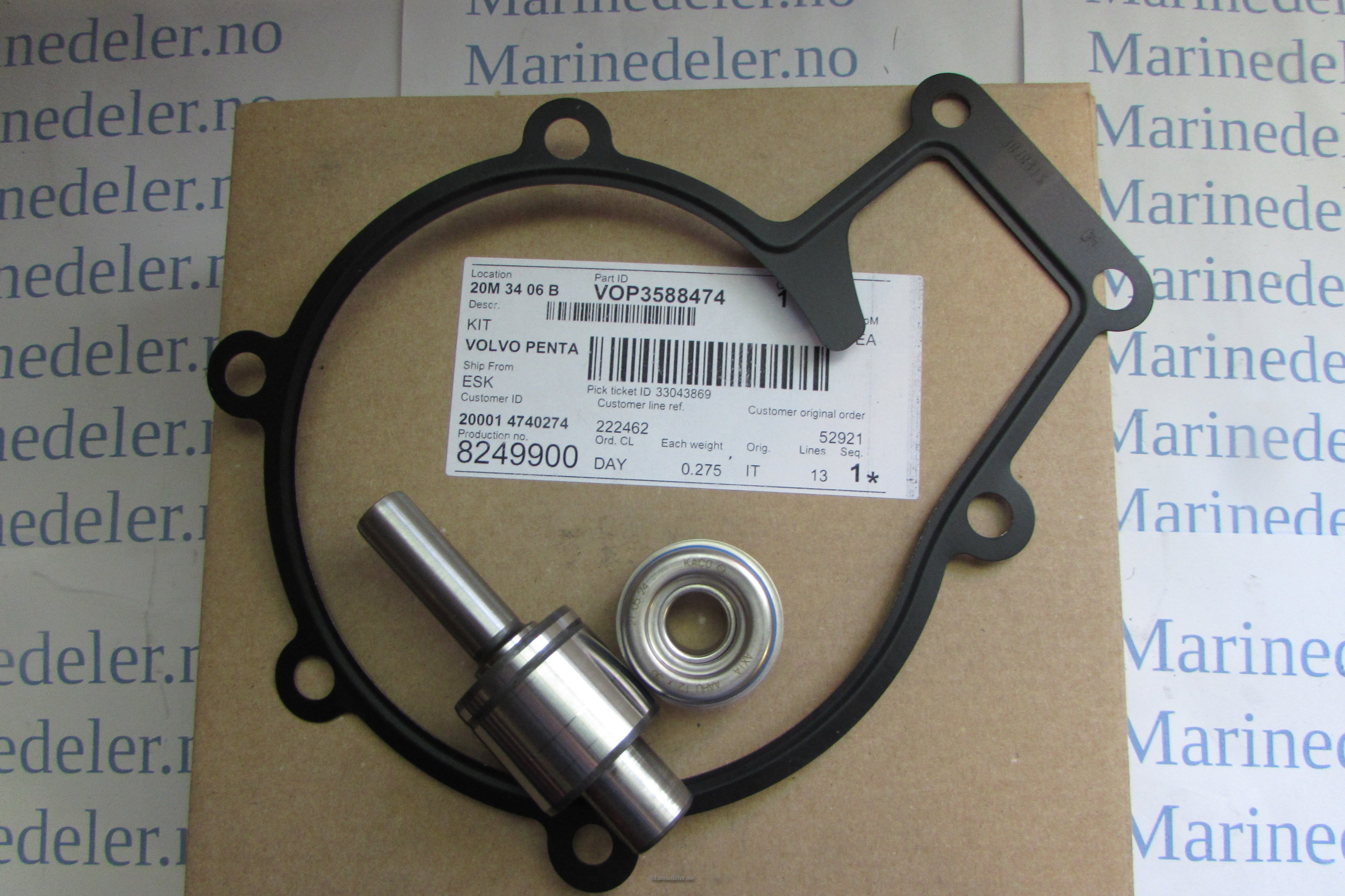 (bilde for) Rep sats sirkulasjonspumpe D4 D6 3588474