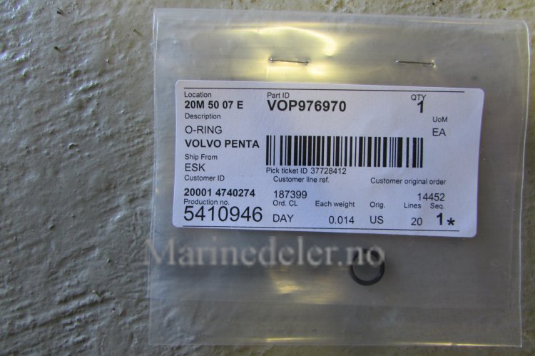 (bilde for) O-RING 976970