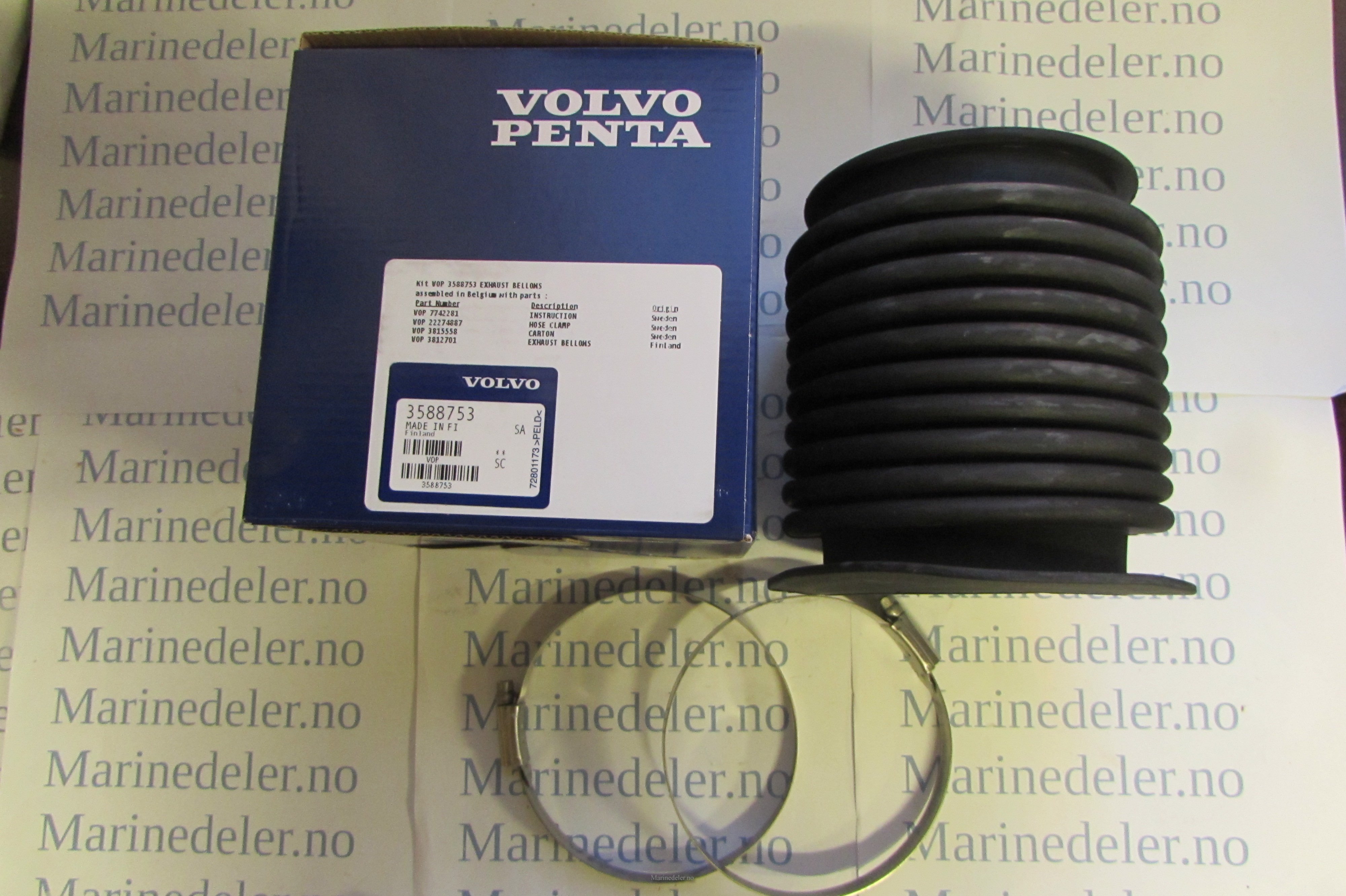 (bilde for) Eksosbelg DPH 3588753