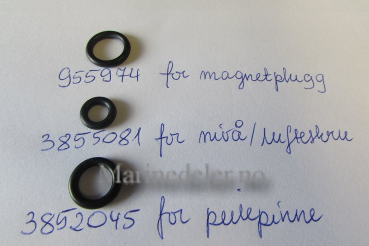 (bilde for) DPG og SX o-ringsats for oljeskift 955974/3855081/3852045