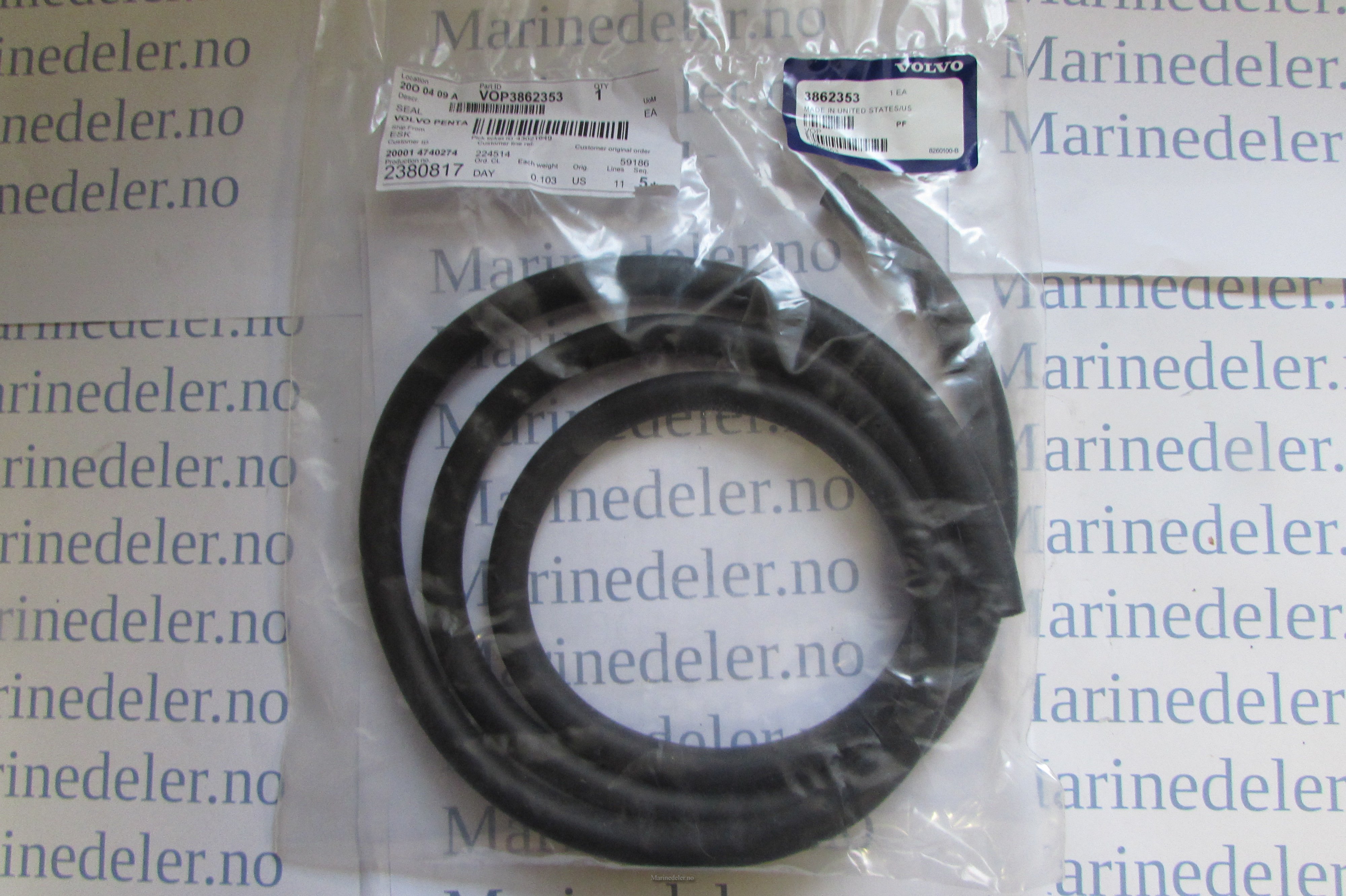 (bilde for) Transom pakning DPH 3862353