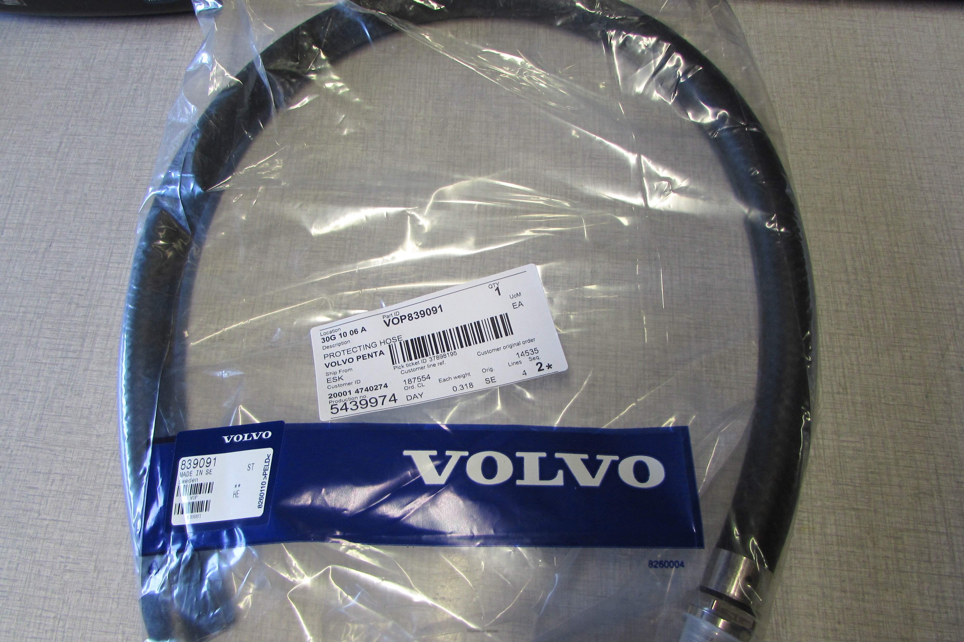 (bilde for) Slange 839091 for gearwire på drevet