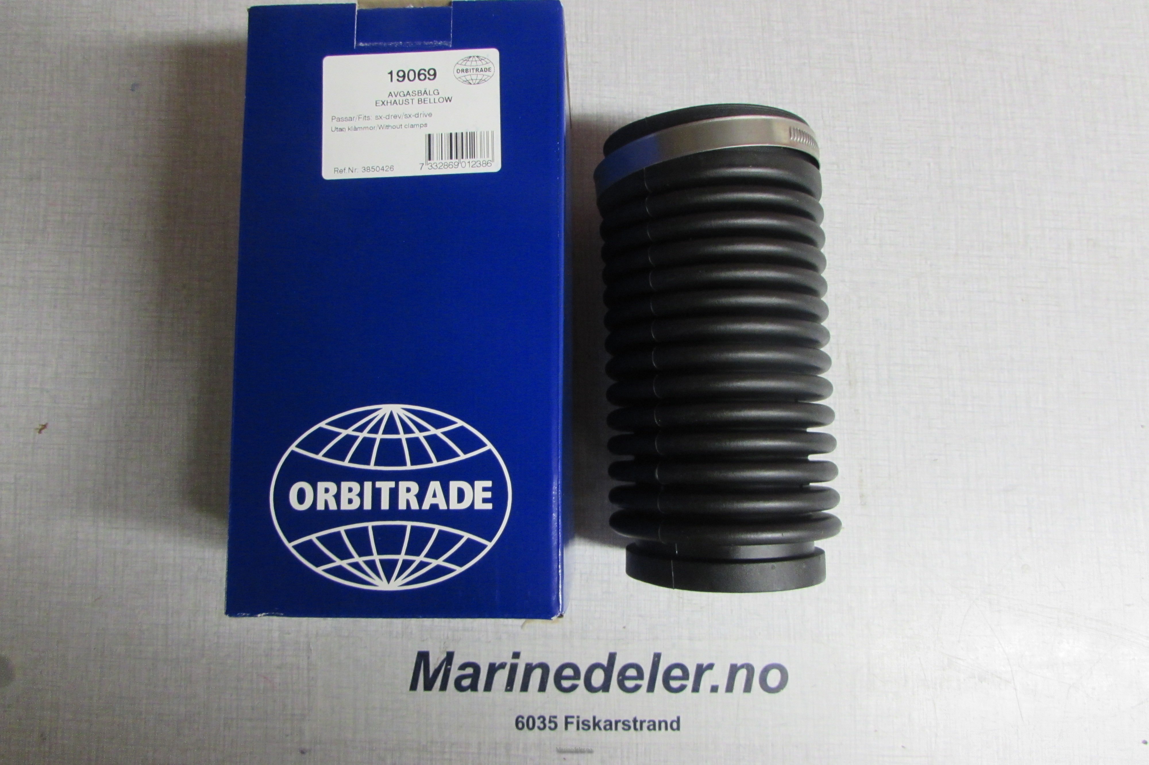 (bilde for) Eksosbelg SX og DPS drev erst 3850426